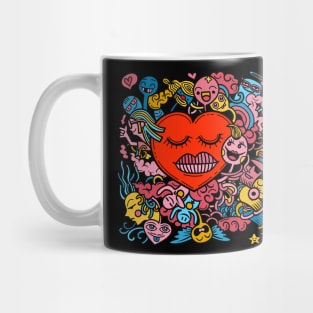 doodle valentine romance Mug